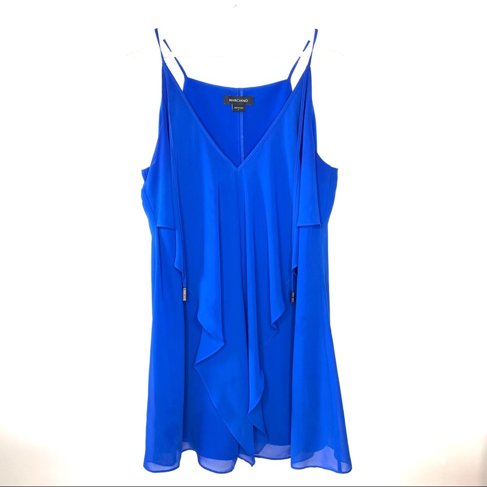 Marciano blue shift Mali midi dress
